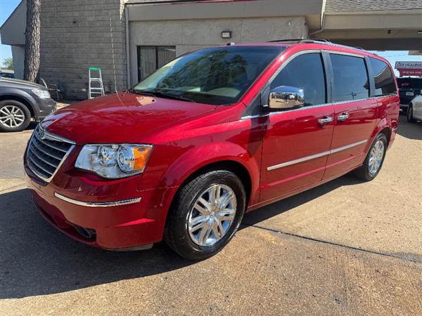 Red 2008 Chrysler Town & Country Limited FWD Minivan Front-Wheel Drive Automatic